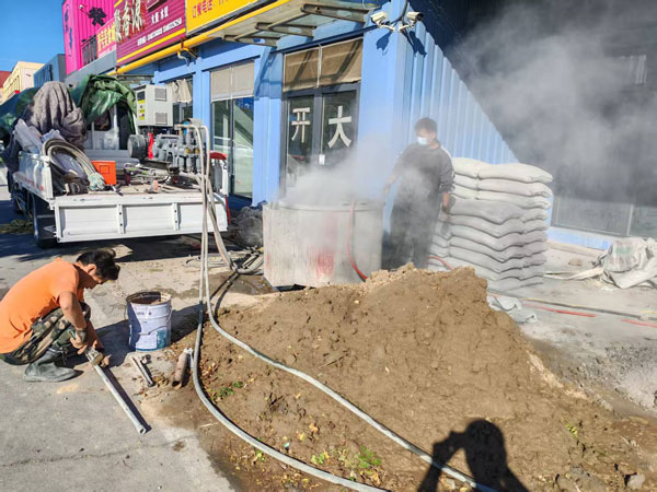 翁牛特顶管注浆加固